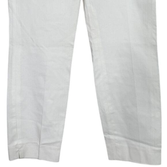 J.Crew Martie Crop Bi Stretch Pullon Ankle Dress Pant Trousers Side Zip 4 White - Picture 4 of 15